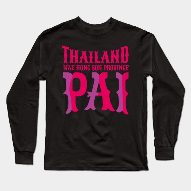 Discover Pai's Alternative Paradise – Explore the Green Valley Long Sleeve T-Shirt by Boogosh